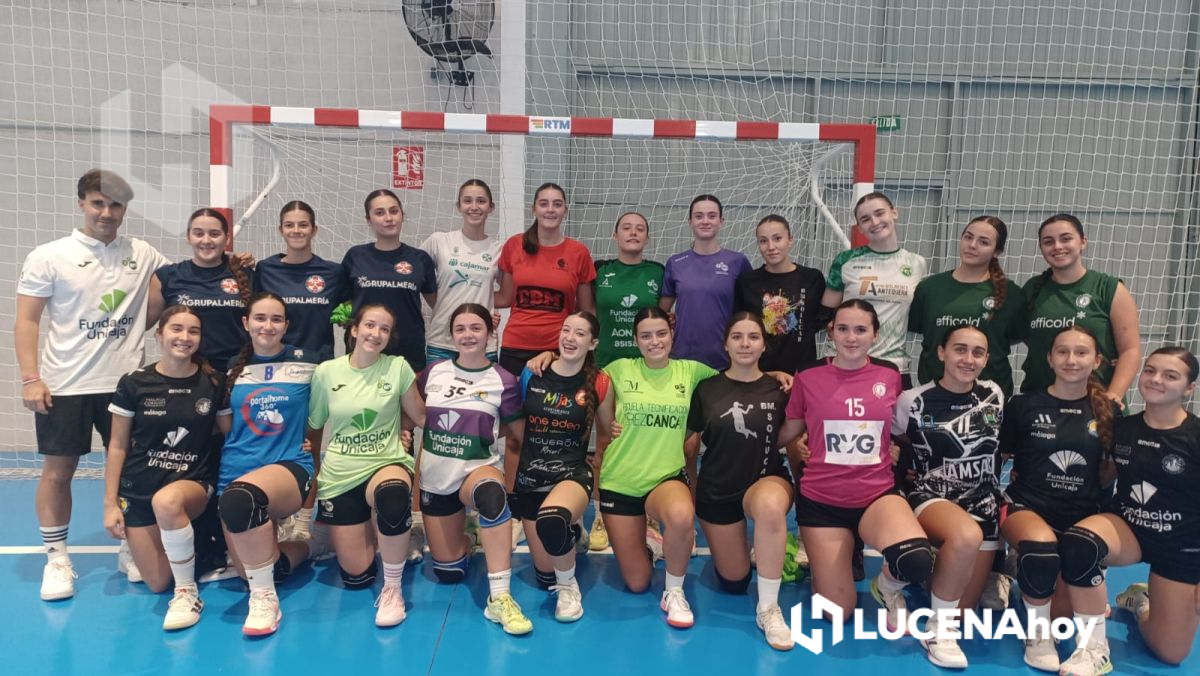 El Club Balonmano Lucena aportó 4 jugadoras al equipo autonómico en tres categorías diferentes