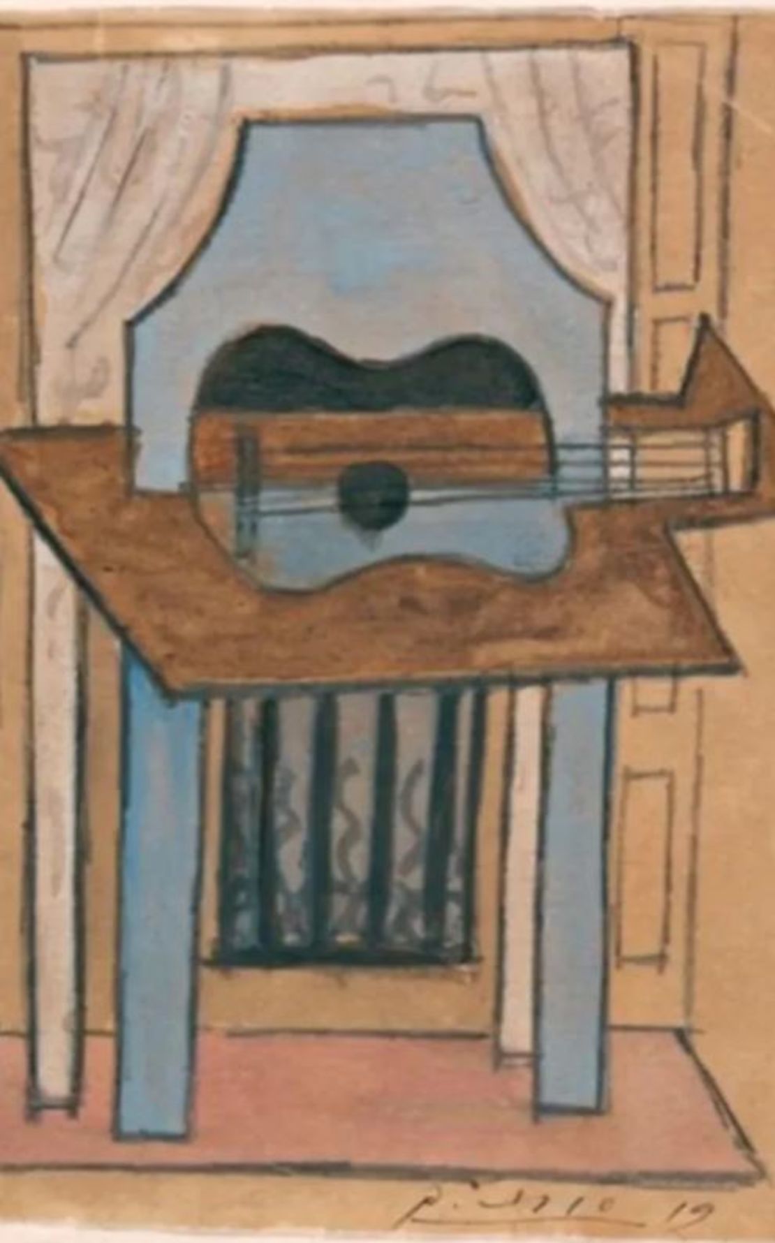La obra de Picasso de 1919 «Naturaleza muerta con guitarra» iba a exponerse en Granada, en el sur de España.