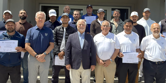Finalizó el Curso de Mantenimientos de Campos de Golf de la AAG