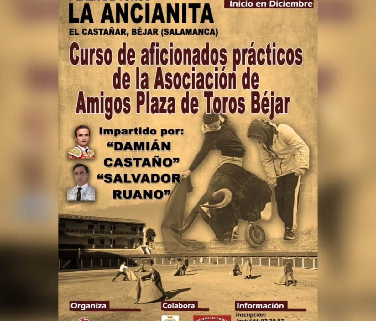 Curso de toreo para aficionados en La Ancianita de Béjar