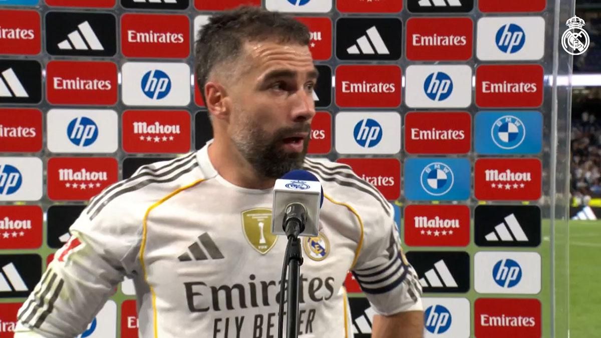 Dani Carvajal en declaraciones tras el Clásico