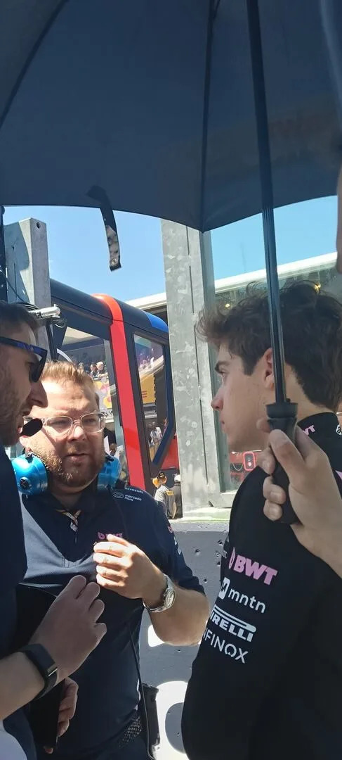 La charla de Franco Colapinto con Stuart Barlow, su ingeniero de pista