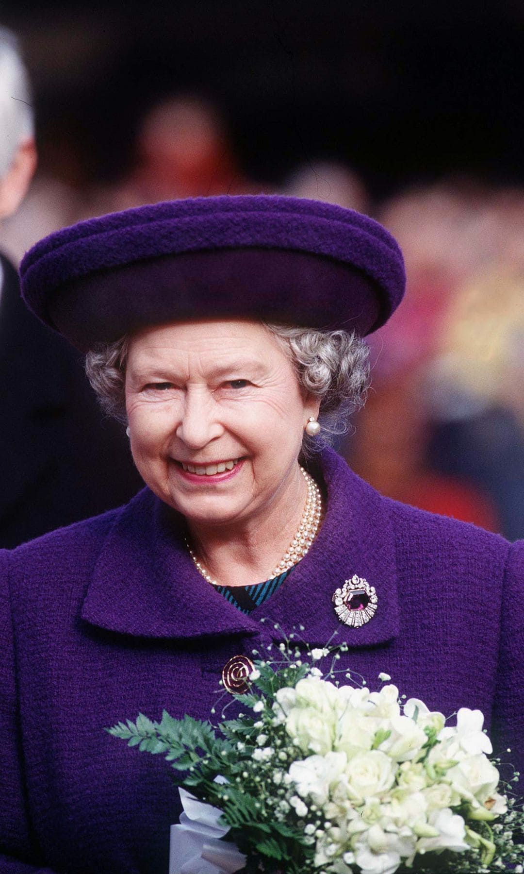 La reina Isabel II en Surrey, 1996. 