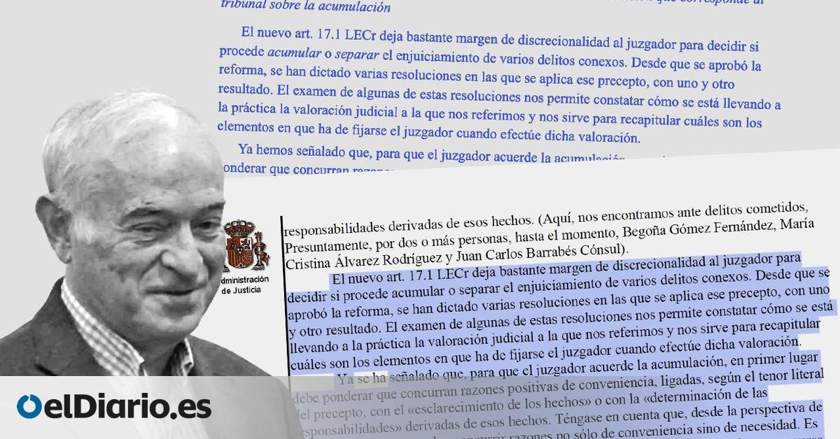 Peinado copia y pega de una revista jurídica la argumentación de su auto sobre Begoña Gómez y Pedro Sánchez