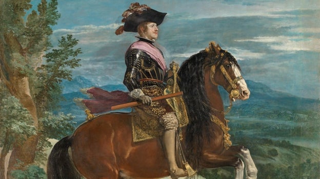 Imagen después - 'Felipe IV, a caballo', de Velázquez. Detalle