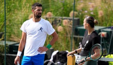 Djokovic y Sabalenka, amistad. Foto: gettyimages