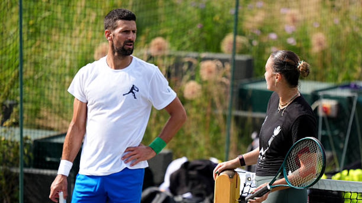 Djokovic y Sabalenka, amistad. Foto: gettyimages