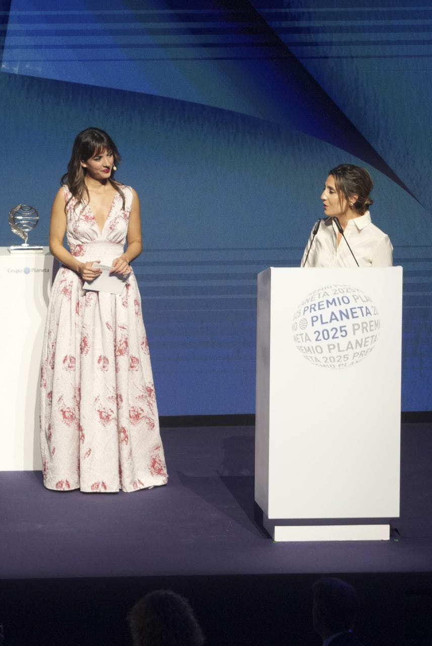 juan del val attending planeta awards 2025 in barcelona on wednesday, 15 october 2025.