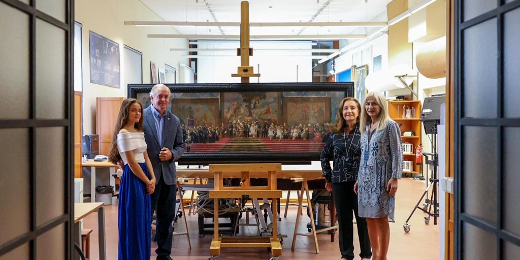 El Museo de Bellas Artes incorpora a su colección la obra 'Inauguración de la Exposición Iberoamericana de 1929'