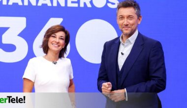 La 1 lidera el lunes por dos centésimas sobre Antena 3 ayudada por el nuevo récord histórico de 'Mañaneros' (18.1%)