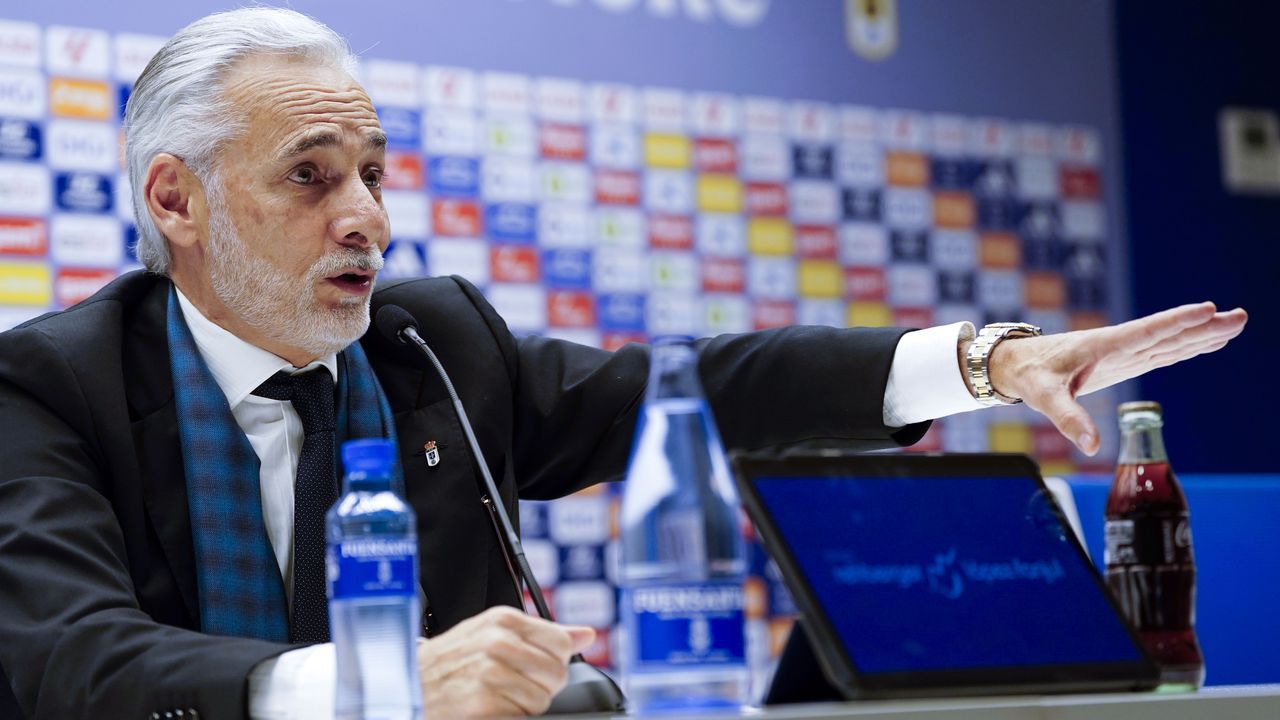 Jesús Martínez, dueño del Real Oviedo: «Quiero hablar de Europa, no quiero hablar de estar fuera del descenso por diferencia de goles»