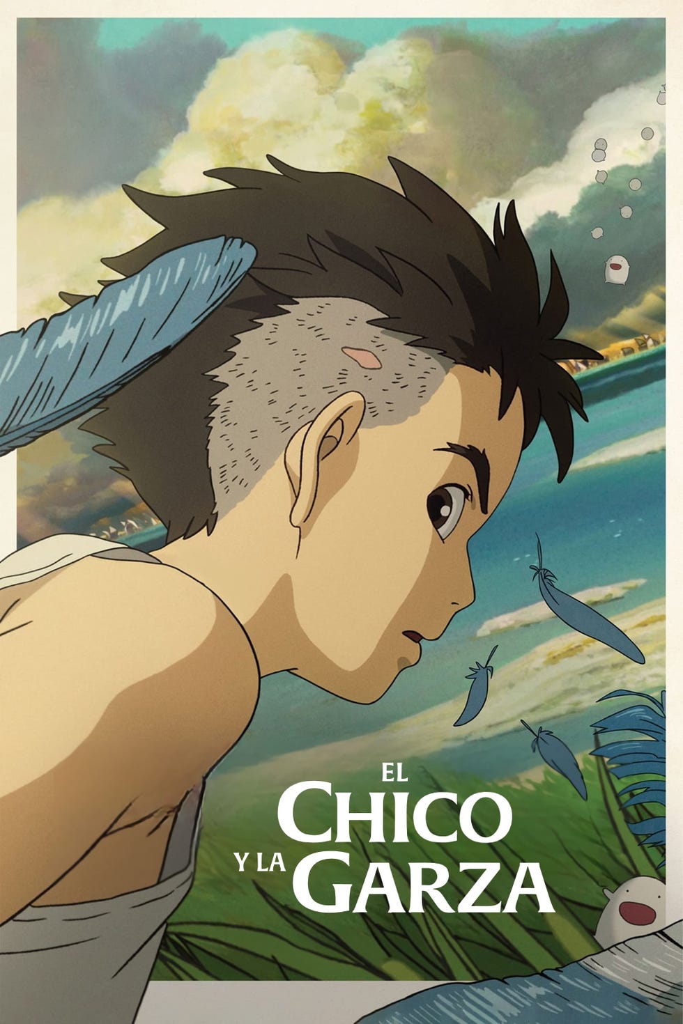el chico y la garza poster