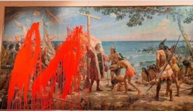 Un experto en patrimonio analiza los daños que del cuadro vandalizado del Museo Naval y ojo a su conclusión