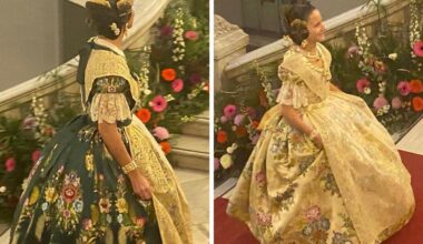 Carmen Prades abre su reinado con un espolín 'Libertad' verde Convento