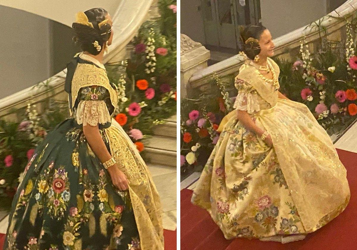 Carmen Prades abre su reinado con un espolín 'Libertad' verde Convento