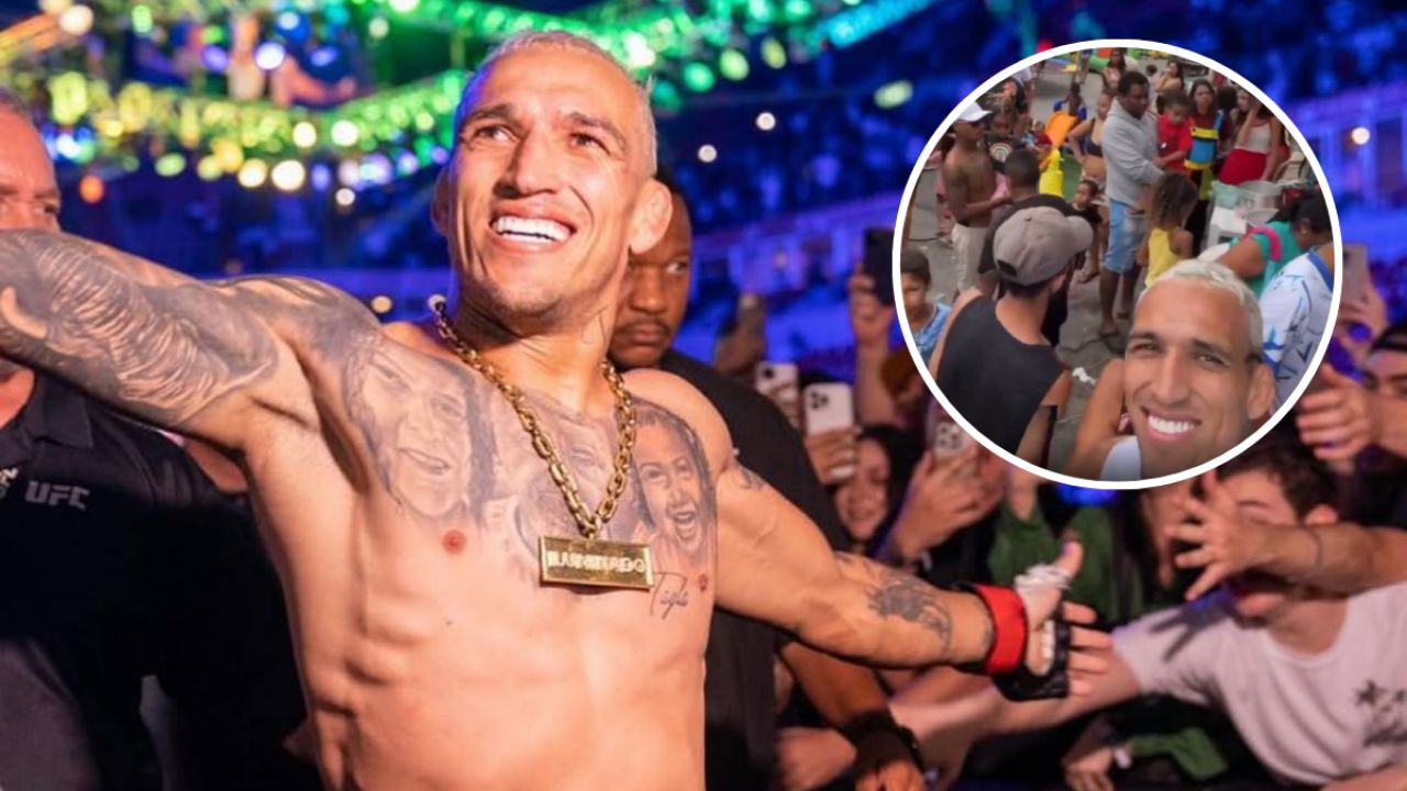 UFC: Charles Oliveira conmueve en Brasil; usa MILLONARIO bono para regalar comida y juguetes