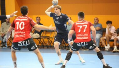 Beltrán Bedia, en un duelo del OAR esta temporada.