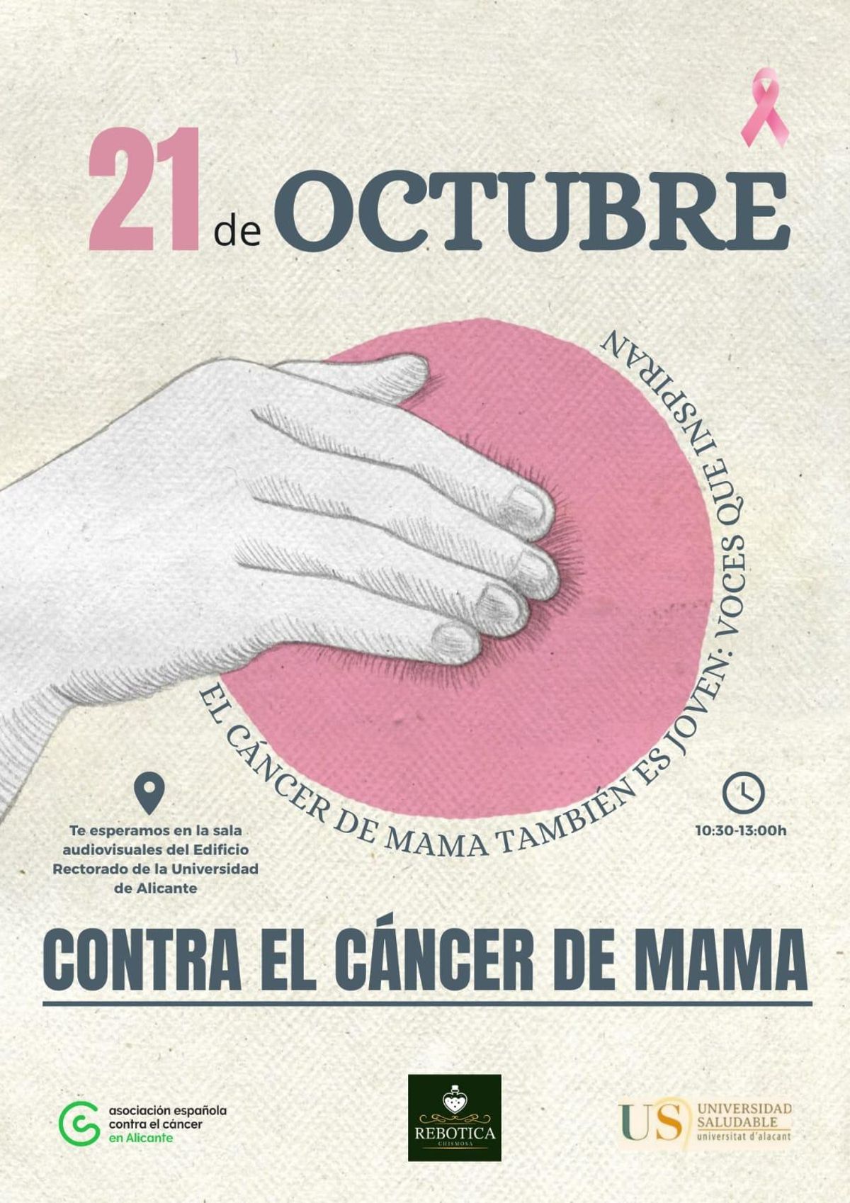 Cartel de la charla que ofrecerán el martes en la Universidad de Alicante