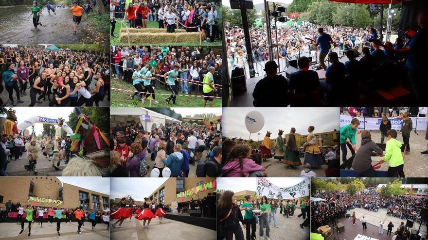 Multitudinario Nafarroa Oinez en defensa del euskera y con un canto a la paz