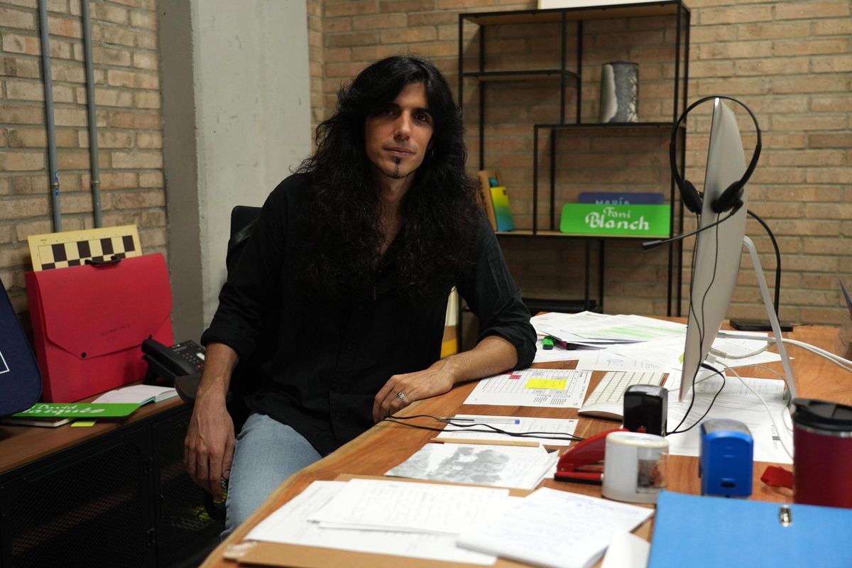 David Marqués, en su despacho de la EASD de Castelló.