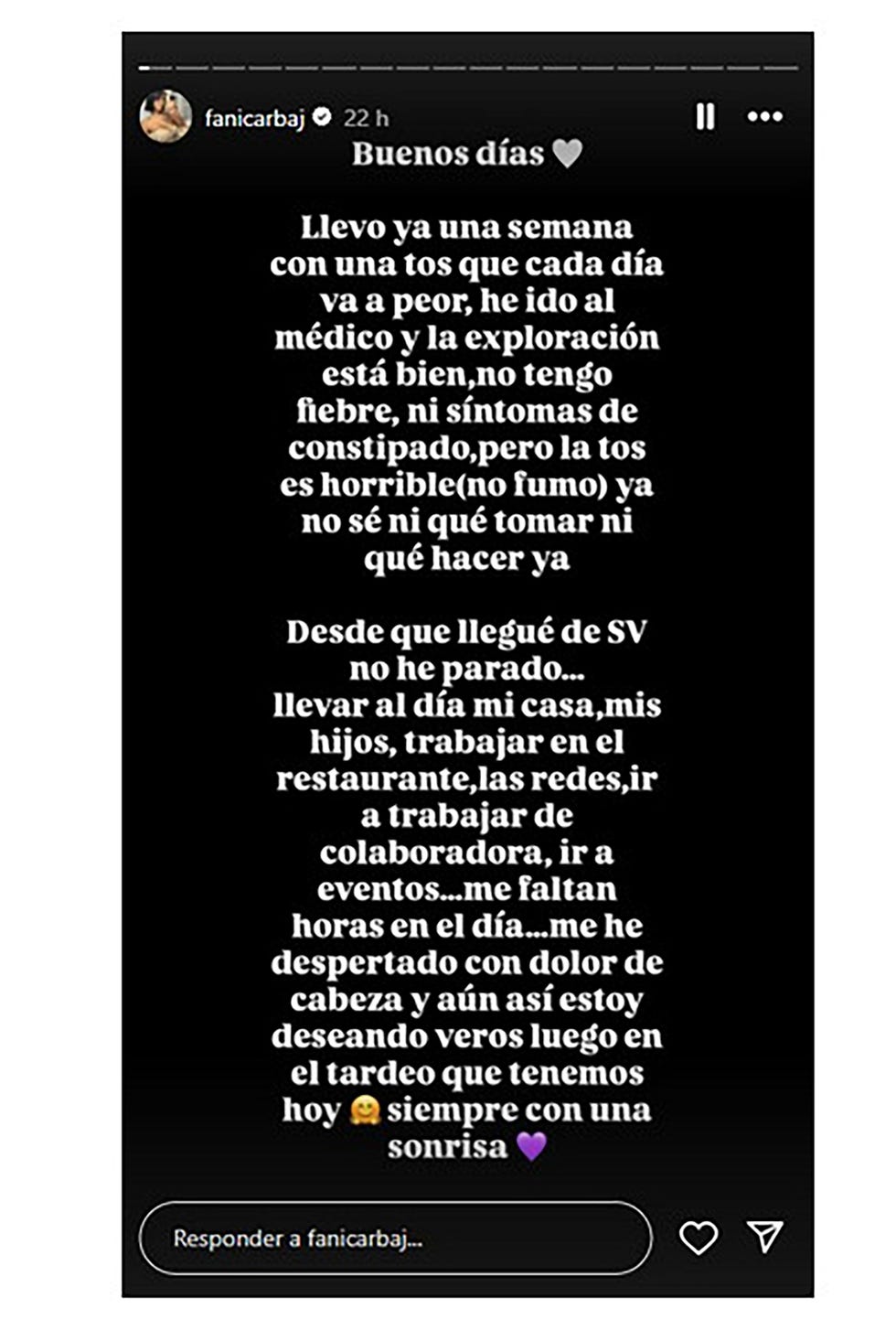 fani carbajo explica las secuelas de supervivientes fani carbajo explica las secuelas de supervivientes