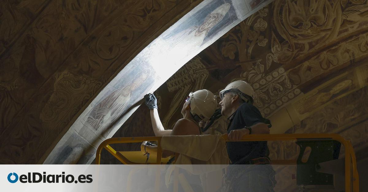 El MNAC considera "falsos" los datos de los técnicos de Aragón sobre las filtraciones en los murales de Sijena