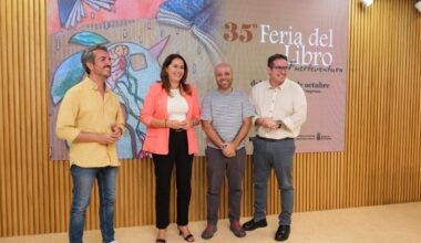 Isaac Rosa, Nieves Concostrina, Nativel Preciado y Kiko Amat en la 35ª Feria del Libro de Fuerteventura 