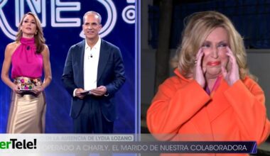 Lydia Lozano rompió a llorar en 'De Viernes' al explicar su ausencia en plató por la salud de su marido: "Ha sido duro"