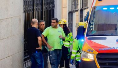 El derrumbe del edificio en el centro de Madrid, en imágenes