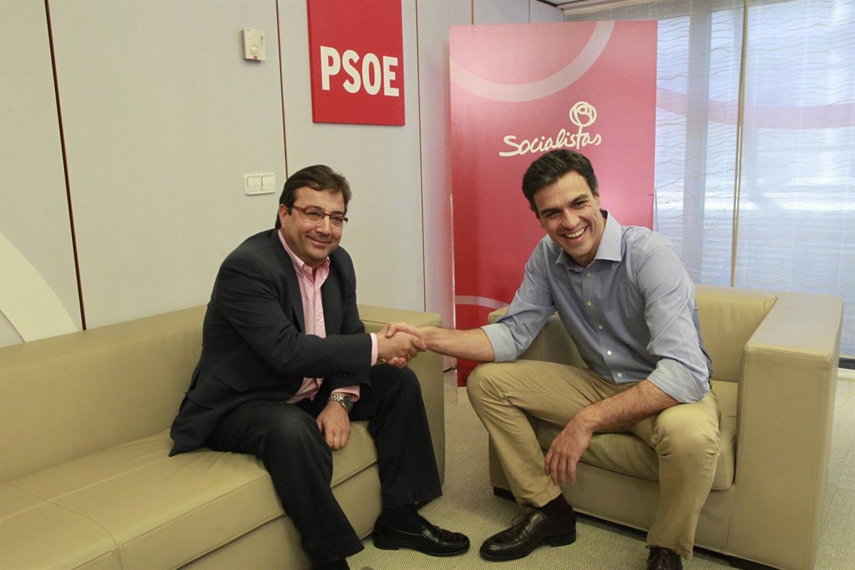 Pedro Sánchez asistirá este lunes al funeral de Fernández Vara en Olivenza