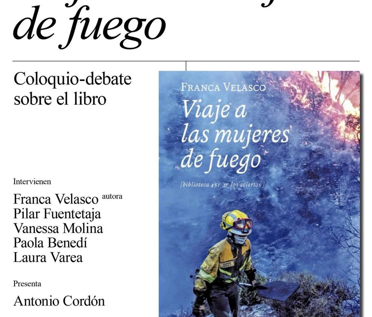 El libro 'Viaje a las mujeres de fuego', de Franca Velasco, a debate este sábado en el Ateneo de Madrid