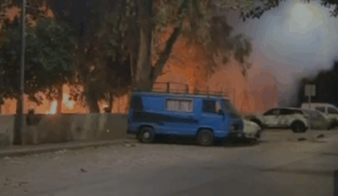 Sobresalto de madrugada en Teatinos: arde una extensión «grande» de matorral en el parque de La Laguna