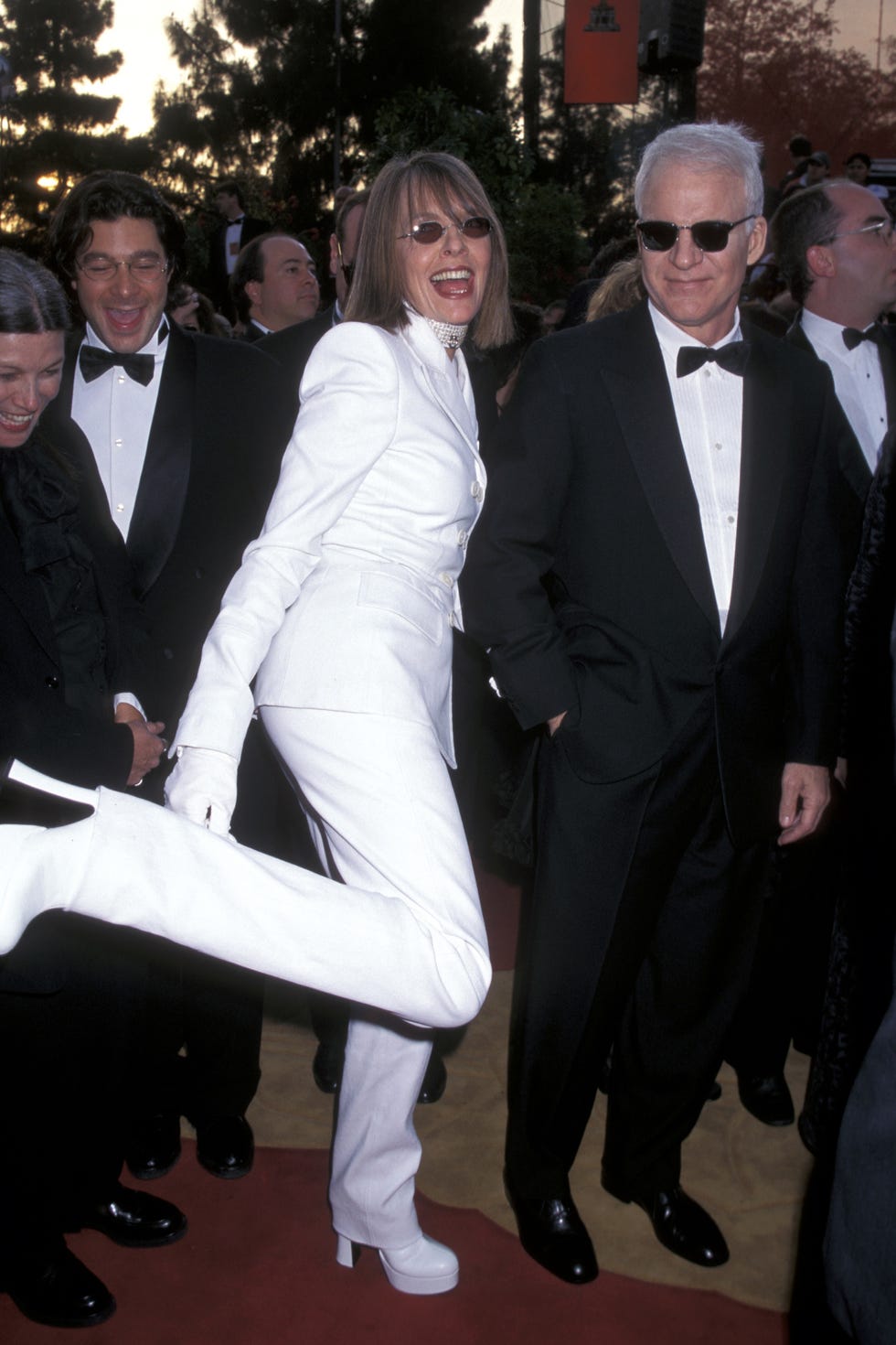 The 69th Annual Academy Awards - Arrivals diane keaton and steve martin during the 69th annual academy awards arrivals at shrine auditorium in los angeles, california, united states. (photo by ron galella/ron galella collection via getty images)