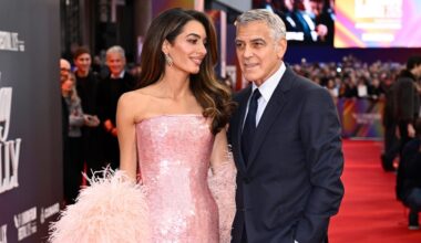Amal Clooney se convierte en la más elegante con un vestido inspirado en Jennifer López y Shakira