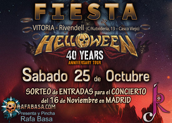 FIESTAS HELLOWEEN en MADRID, SALAMANCA y VITORIA con SORTEO de ENTRADAS