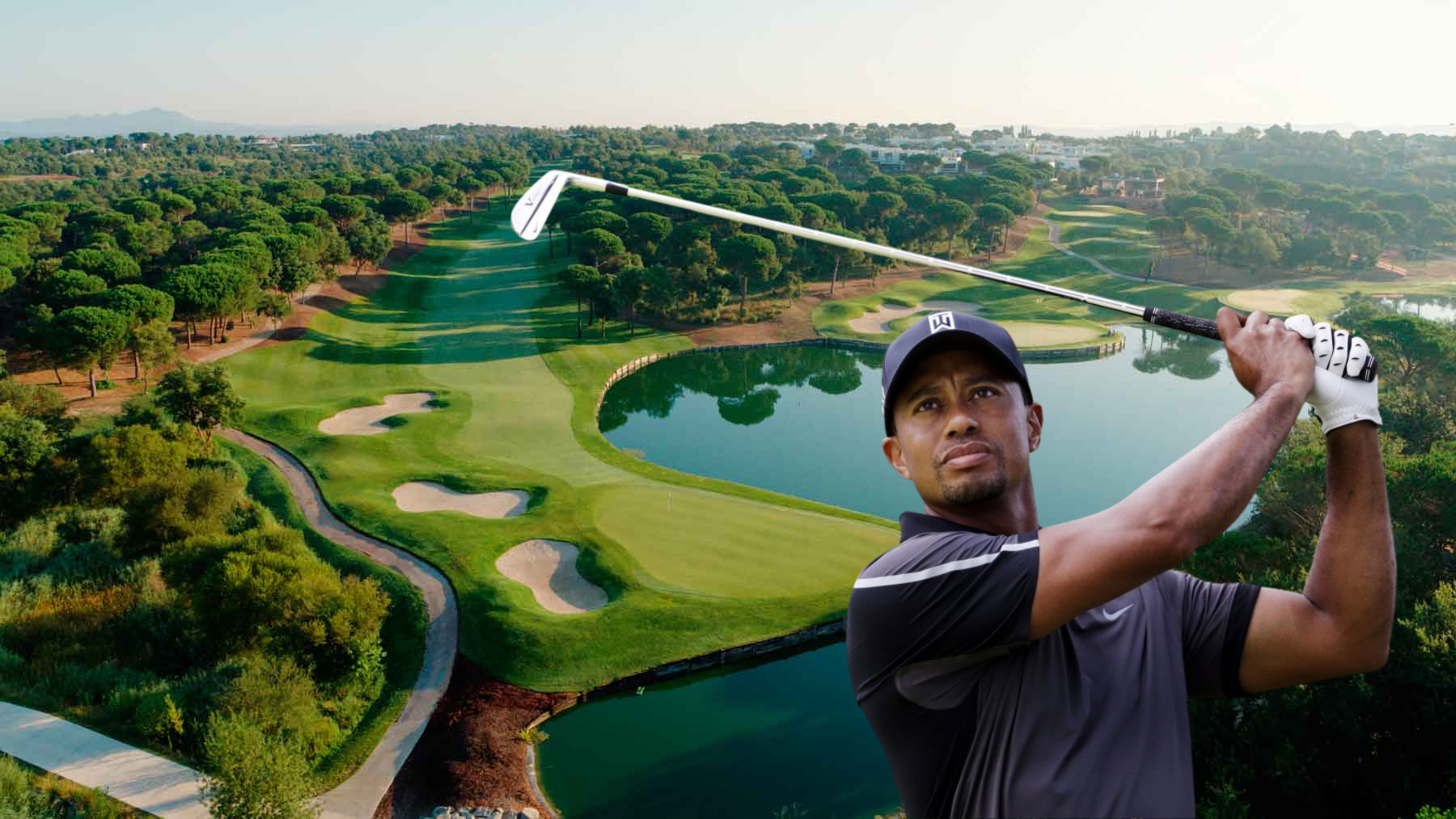 El camiral, Tiger Woods, Campos de golf