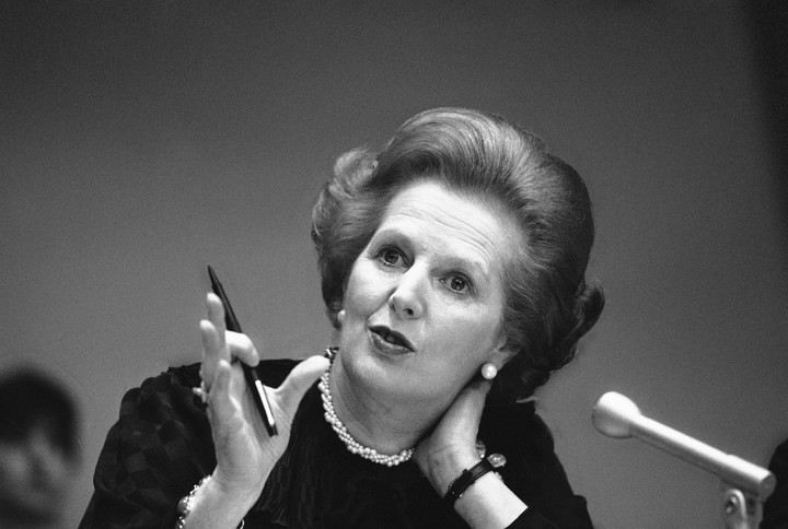 Thatcher, en junio de 1982. Foto: AP 