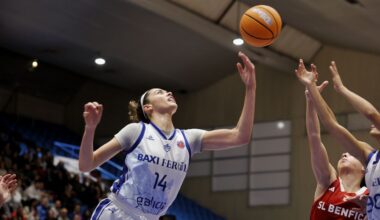 Noche NBA del Baxi Ferrol, que arrolla al Benfica en A Malata (109-58)