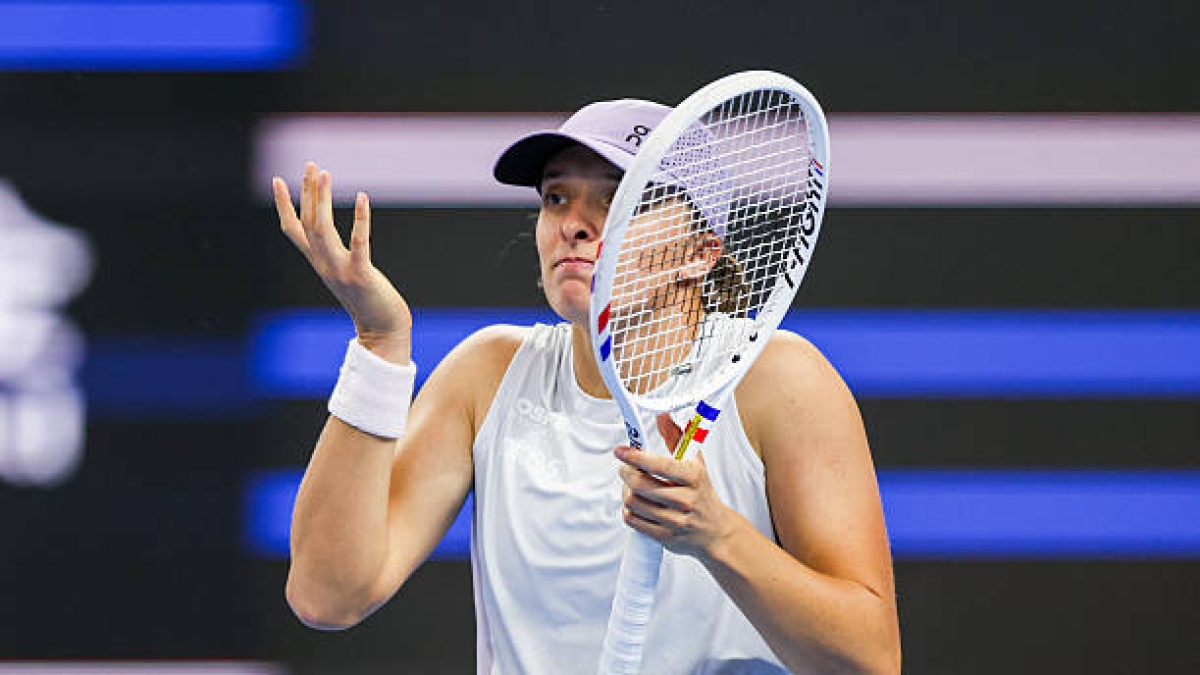 Iga Swiatek pierde en Pekín. Foto: gettyimages