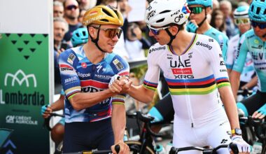 Remco Evenepoel sugiere a Tadej Pogacar entre risas "que se retire el año que viene" y ya mira a su futuro en Red Bull: “Es hora de un nuevo inicio”