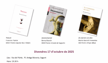 Presentación de los libros galardonados en los premios Ciutat de Sagunt 2024