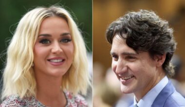 Las imágenes que confirman el romance entre Katy Perry y el ex primer ministro de Canadá