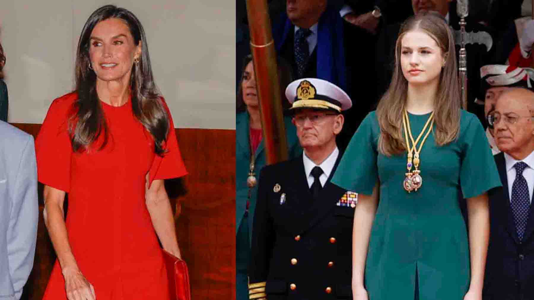 El nuevo vestido de la Reina Letizia inspirado en un 'look' de Leonor