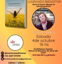 EL SABADO 4 MARTA ARRIZABALAGA PRESENTA SU PRIMER LIBRO INFANTIL – Infolobos