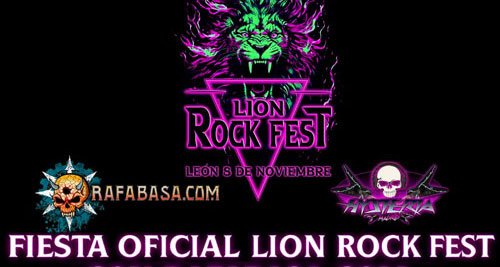 HOY, VIERNES 24 , FIESTA LION ROCK FEST/RafaBasa.com en la Sala HYSTERIA en Madrid