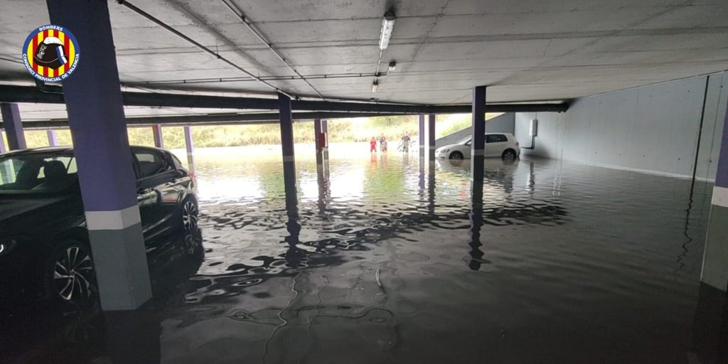 Ampliada la alerta roja por lluvias torrenciales en el litoral sur de Valencia hasta medianoche