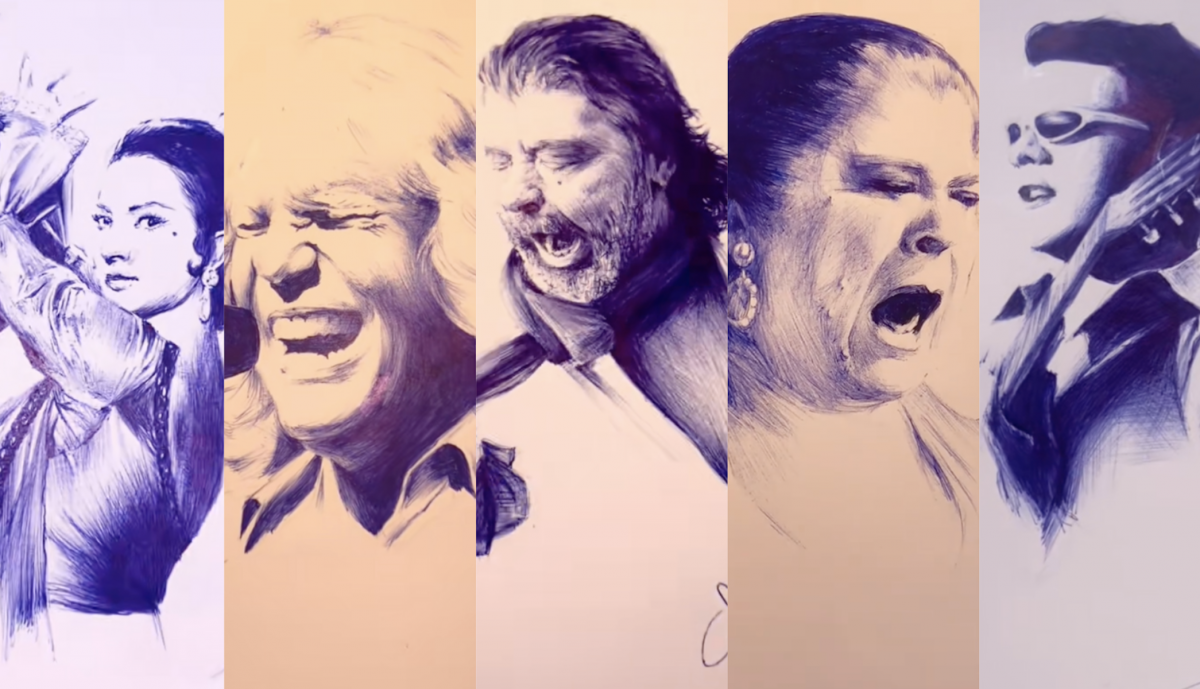 Los espectaculares dibujos virales de los personajes de Jerez y la artista tras el bolígrafo, Belén Smits