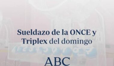 Sueldazo de la ONCE y Triplex del domingo domingo, 12 de octubre de 2025