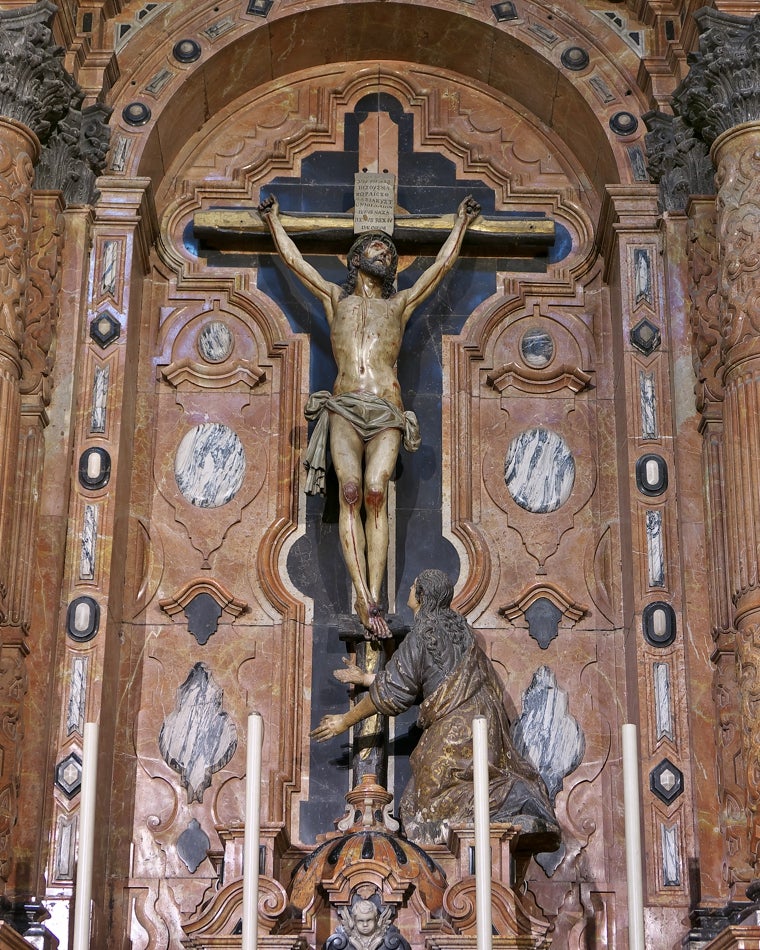 El crucificado de Manuel Pereira de la parroquia del Sagrario