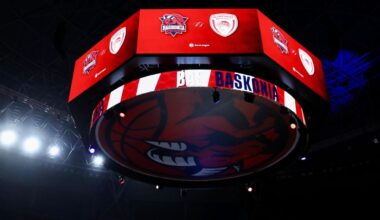 Así es el nuevo videomarcador del Buesa Arena: pantallas más grandes y visión 360 grados